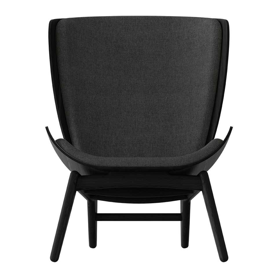 UMAGE The Reader Wing Chair, Black Oak