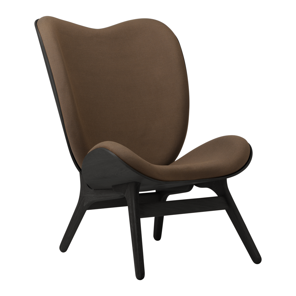 UMAGE A Conversation Piece Lounge Chair, Tall, Black Oak