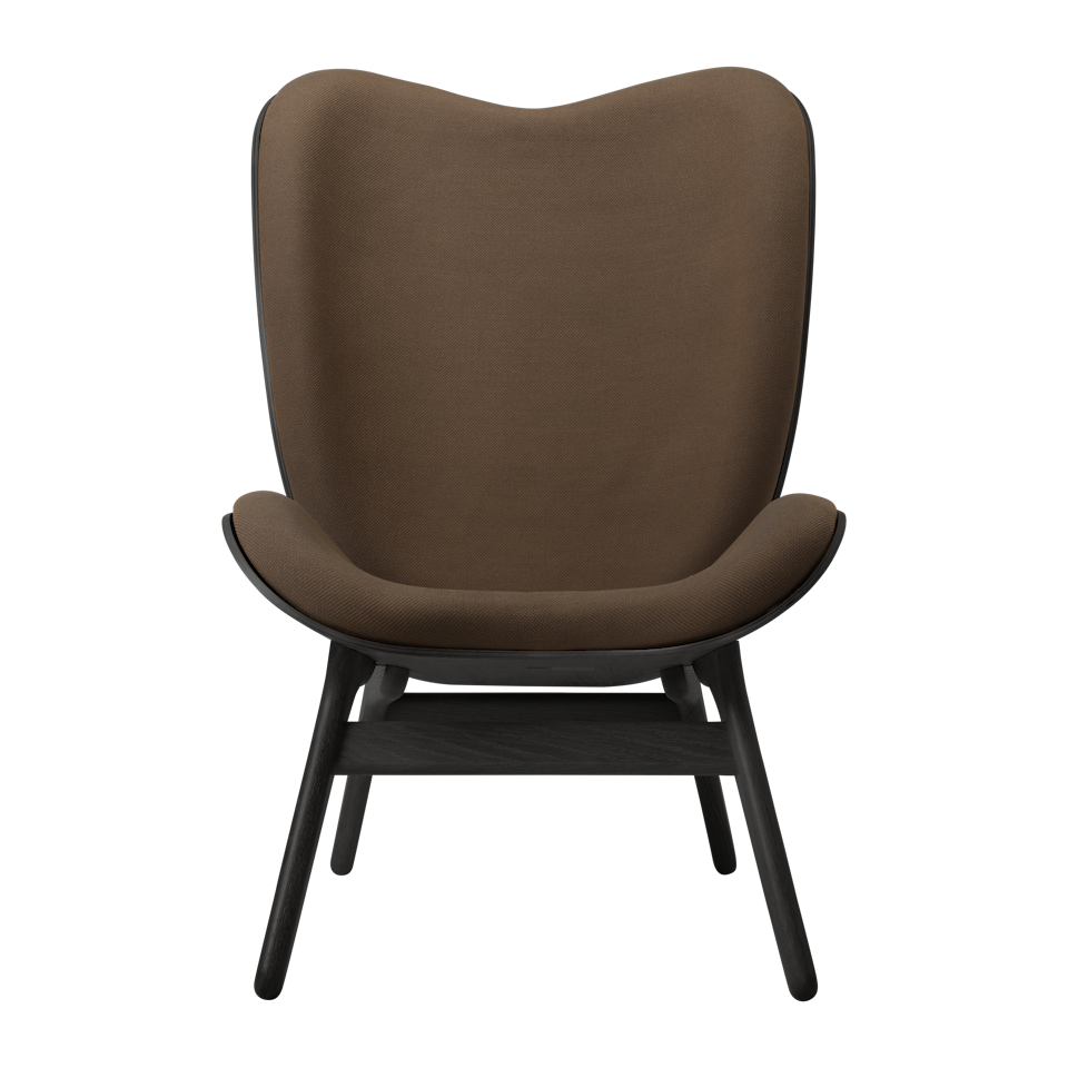 UMAGE A Conversation Piece Lounge Chair, Tall, Black Oak