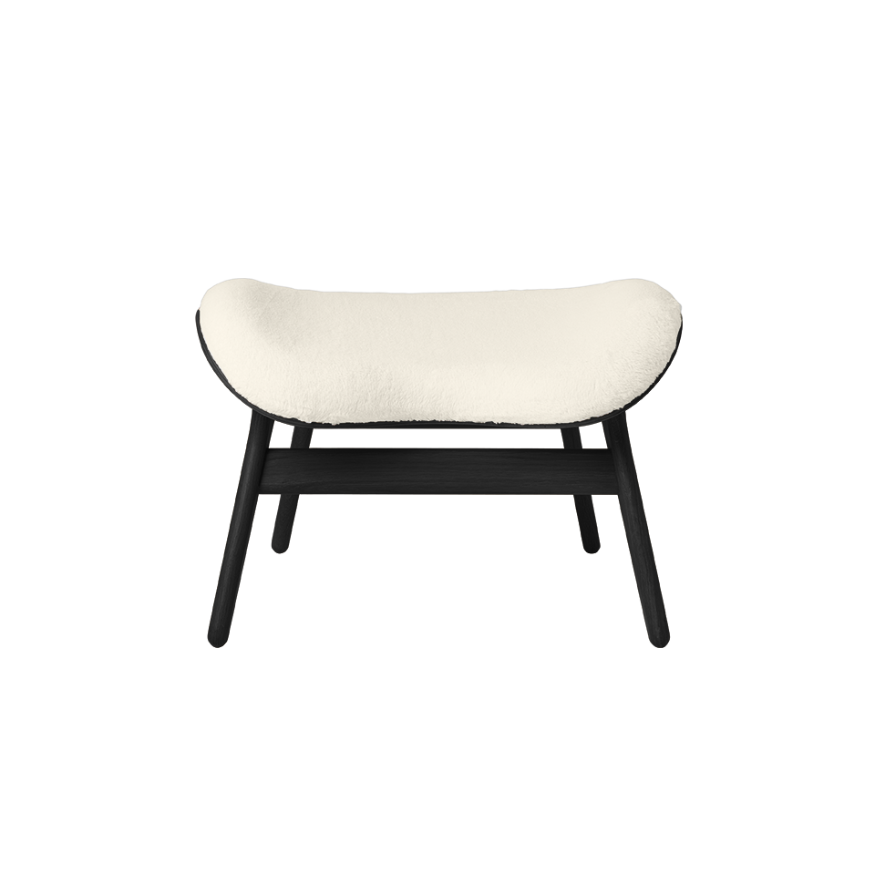 UMAGE A Conversation Piece Ottoman, Black Oak