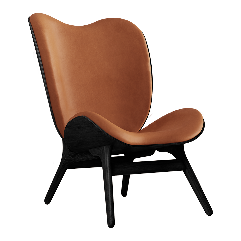 UMAGE A Conversation Piece Lounge Chair, Tall, Black Oak