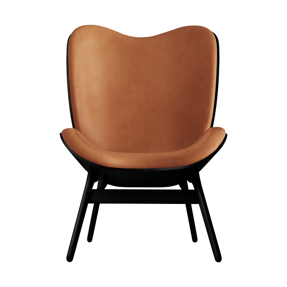 UMAGE A Conversation Piece Lounge Chair, Tall, Black Oak