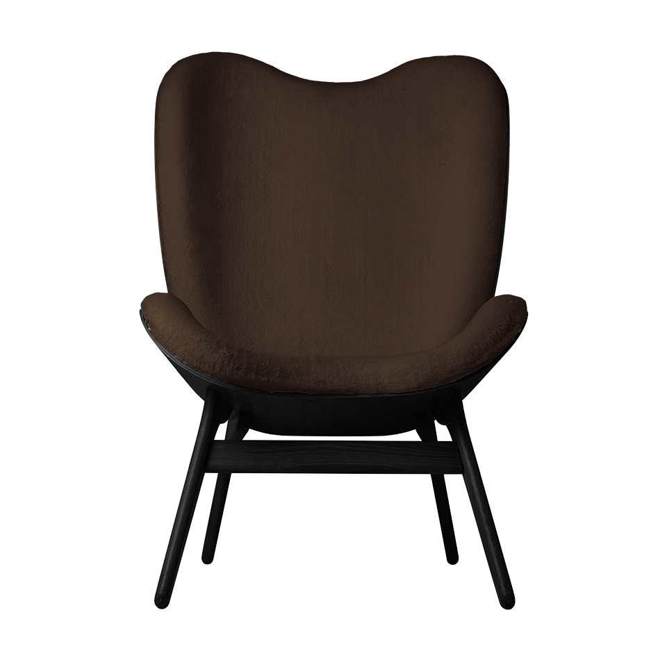 UMAGE A Conversation Piece Lounge Chair, Tall, Black Oak