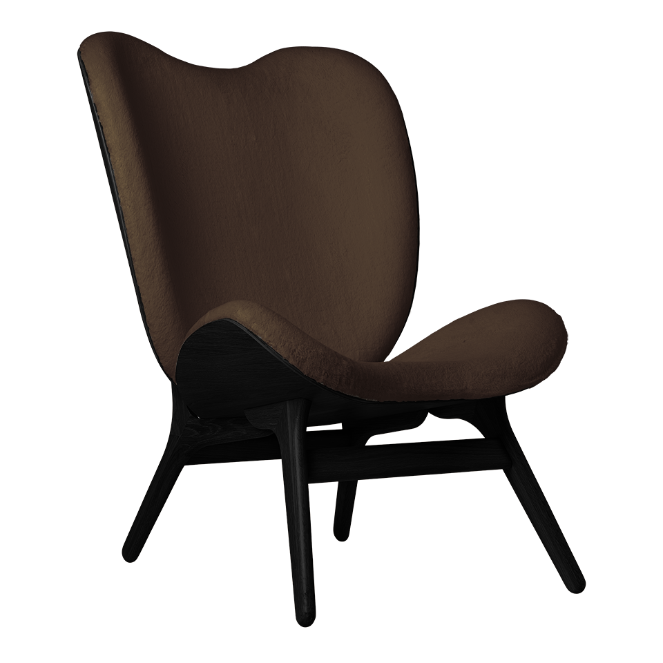 UMAGE A Conversation Piece Lounge Chair, Tall, Black Oak