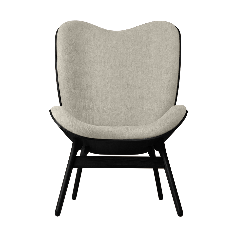 UMAGE A Conversation Piece Lounge Chair, Tall, Black Oak