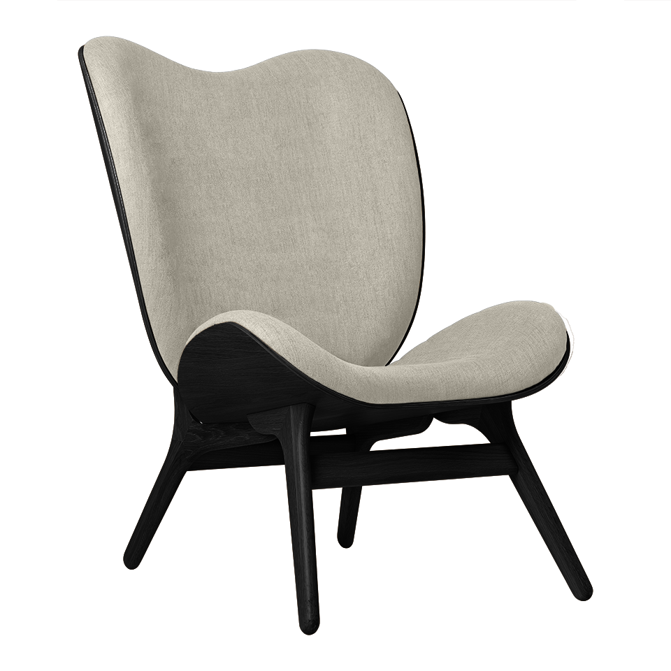 UMAGE A Conversation Piece Lounge Chair, Tall, Black Oak