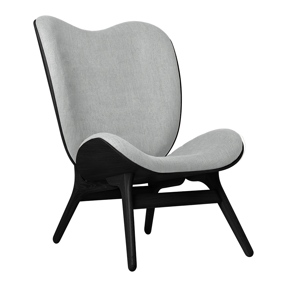 UMAGE A Conversation Piece Lounge Chair, Tall, Black Oak