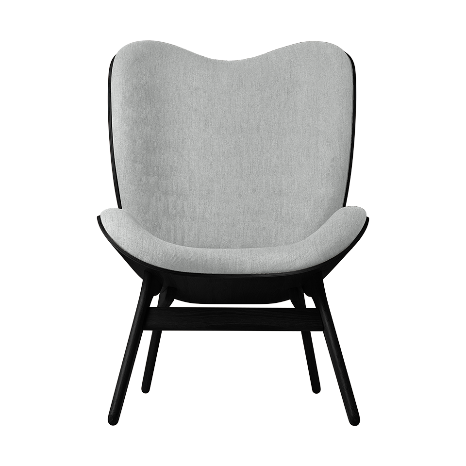 UMAGE A Conversation Piece Lounge Chair, Tall, Black Oak