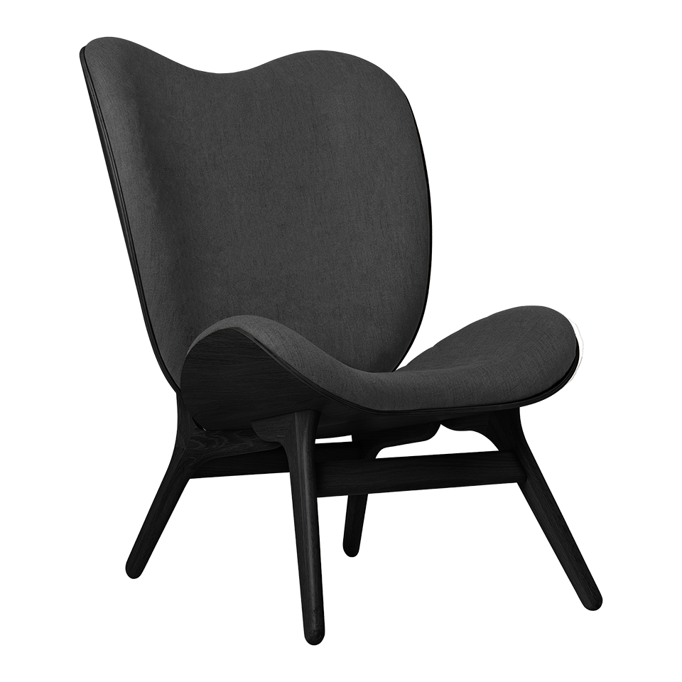 UMAGE A Conversation Piece Lounge Chair, Tall, Black Oak