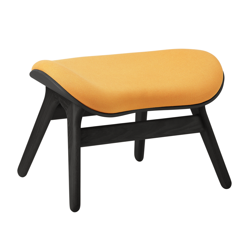 UMAGE A Conversation Piece Ottoman, Black Oak