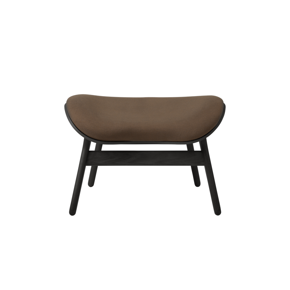 UMAGE A Conversation Piece Ottoman, Black Oak
