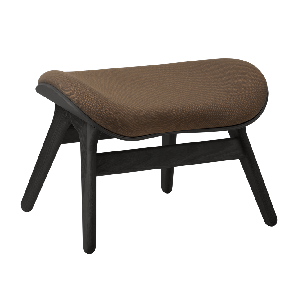 UMAGE A Conversation Piece Ottoman, Black Oak