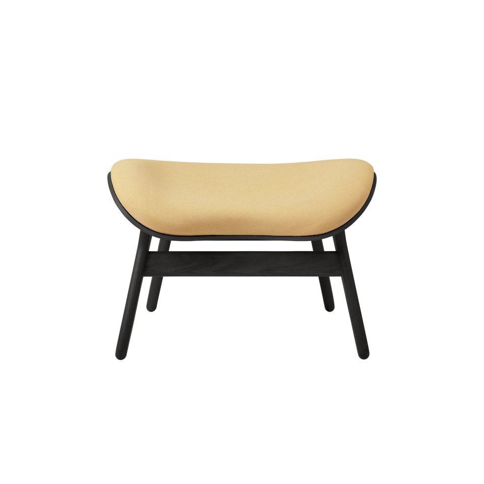 UMAGE A Conversation Piece Ottoman, Black Oak