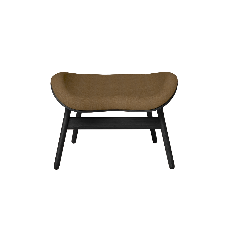 UMAGE A Conversation Piece Ottoman, Black Oak