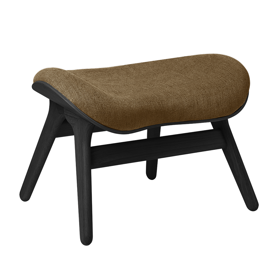 UMAGE A Conversation Piece Ottoman, Black Oak