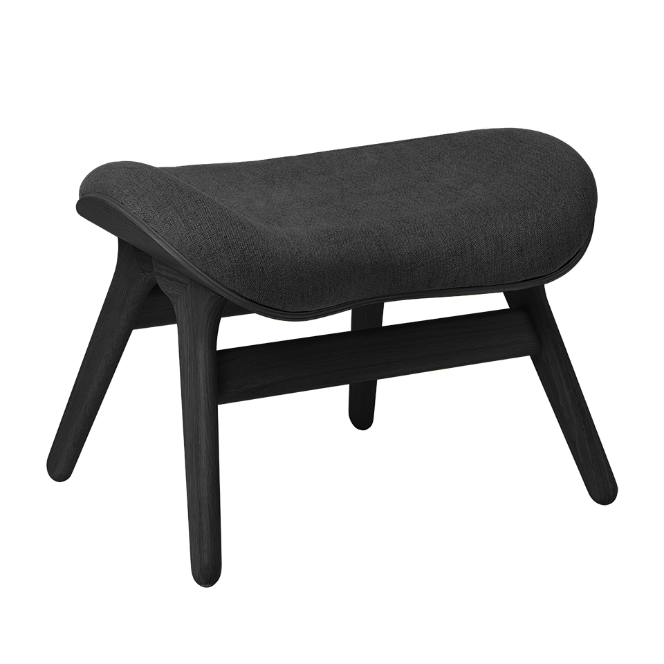 UMAGE A Conversation Piece Ottoman, Black Oak