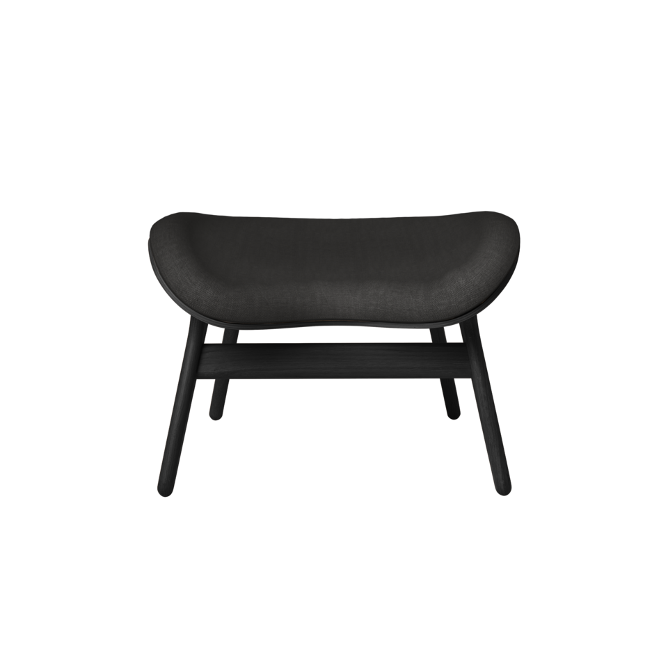 UMAGE A Conversation Piece Ottoman, Black Oak