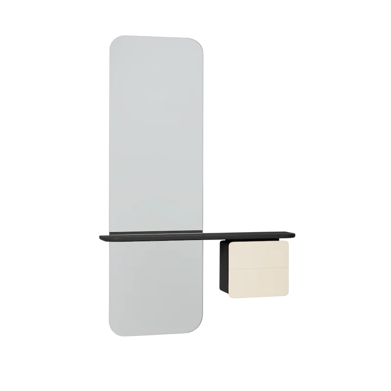 UMAGE One More Look Mirror, Black Oak