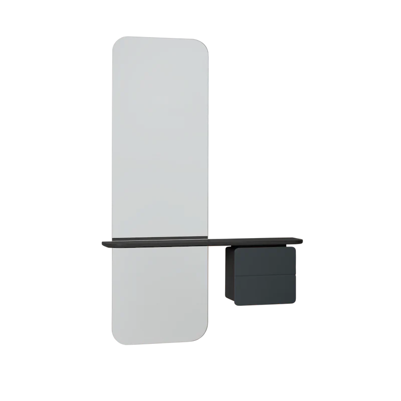 UMAGE One More Look Mirror, Black Oak