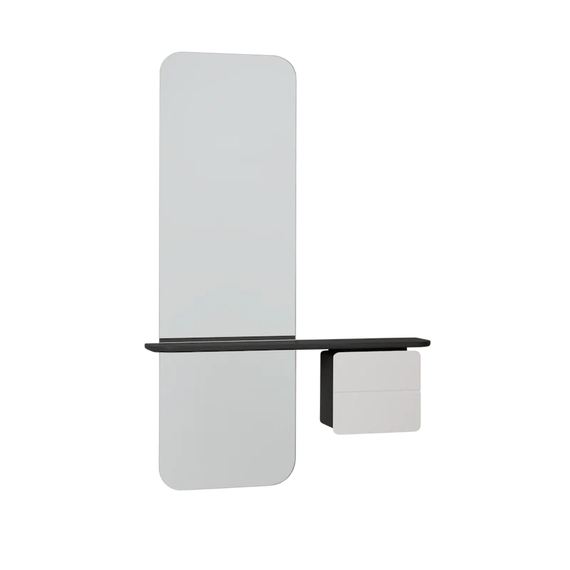 UMAGE One More Look Mirror, Black Oak