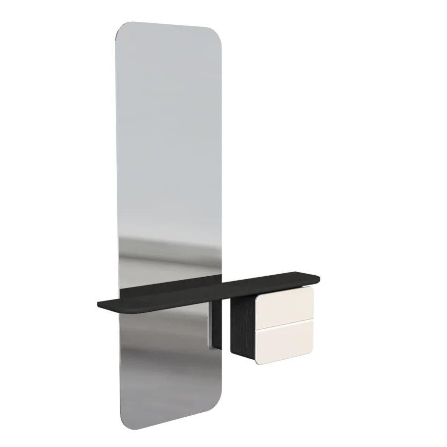 UMAGE One More Look Mirror, Black Oak