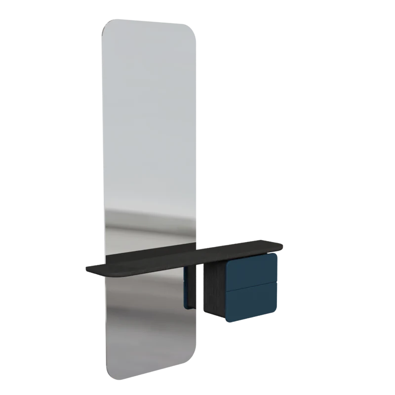 UMAGE One More Look Mirror, Black Oak