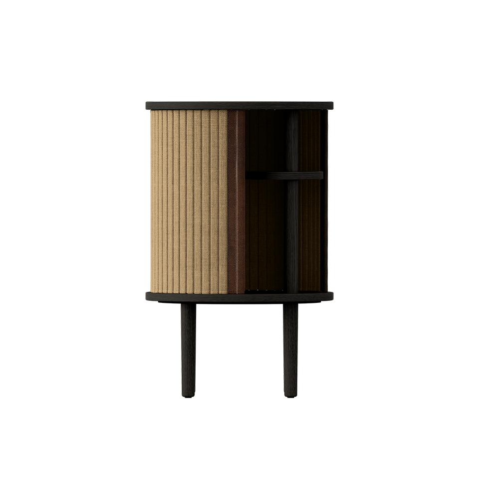 UMAGE Audacious Side Table, Black Oak