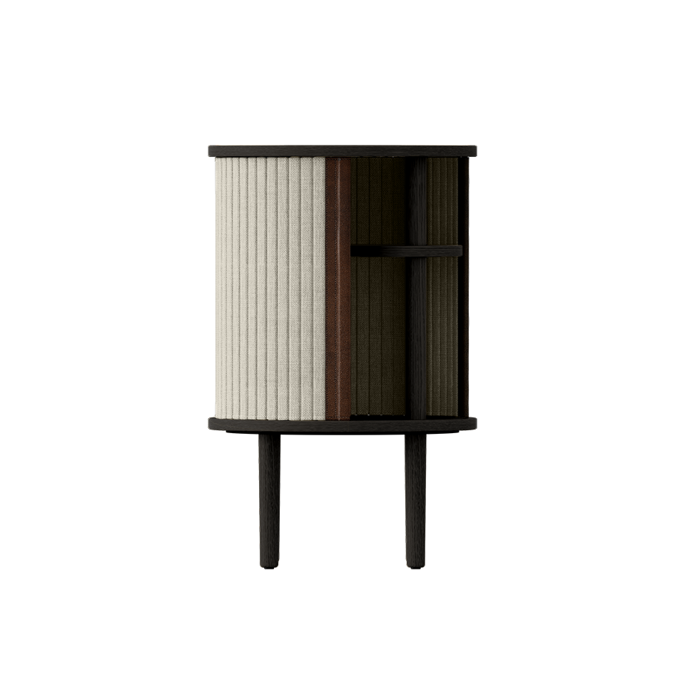 UMAGE Audacious Side Table, Black Oak
