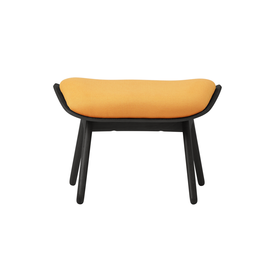 UMAGE The Reader Ottoman, Black Oak