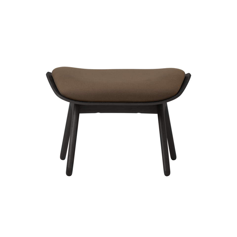 UMAGE The Reader Ottoman, Black Oak