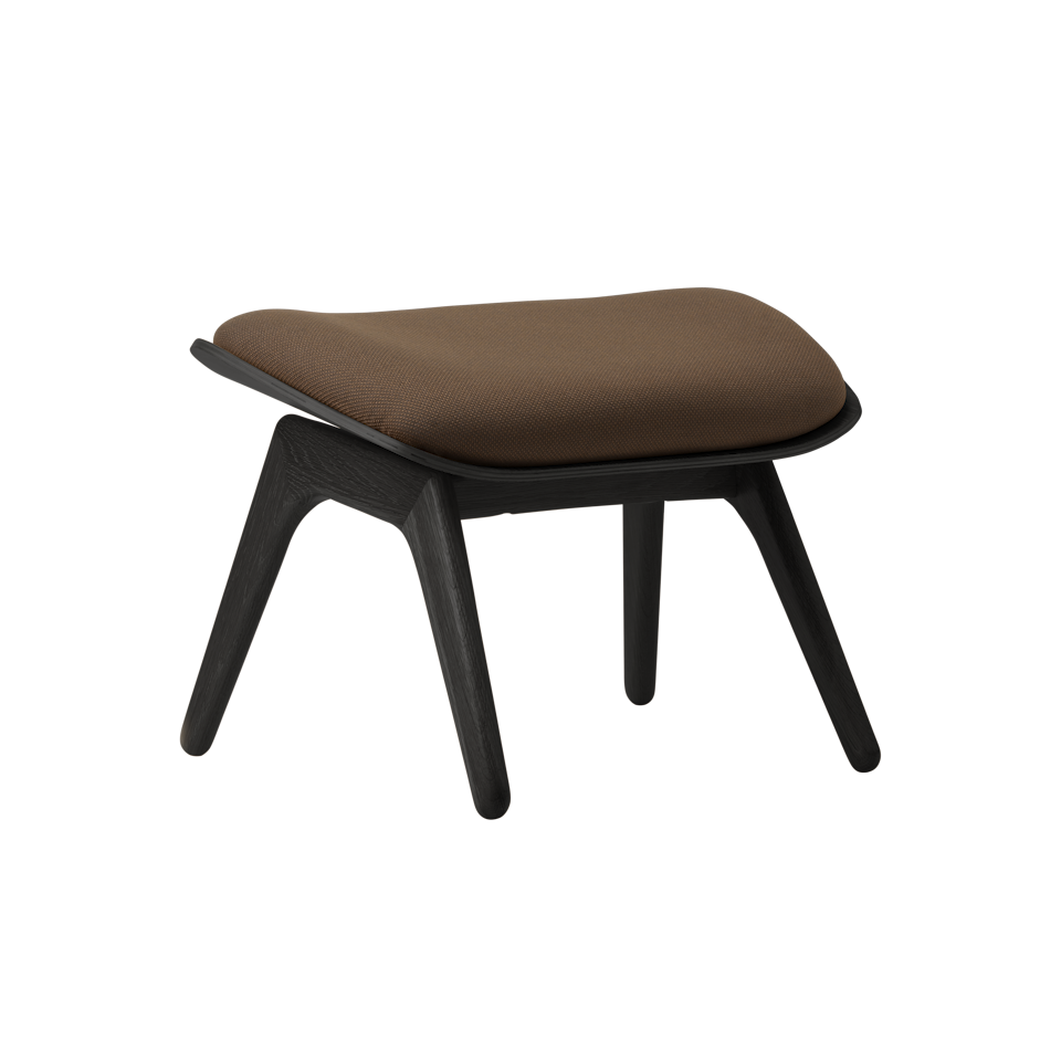 UMAGE The Reader Ottoman, Black Oak