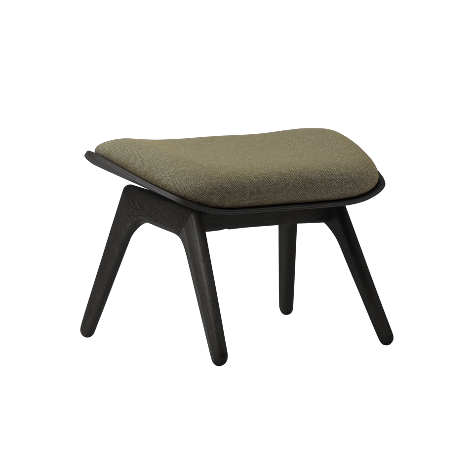 UMAGE The Reader Ottoman, Black Oak