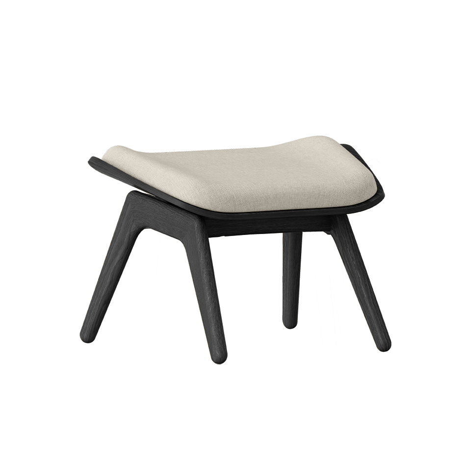 UMAGE The Reader Ottoman, Black Oak