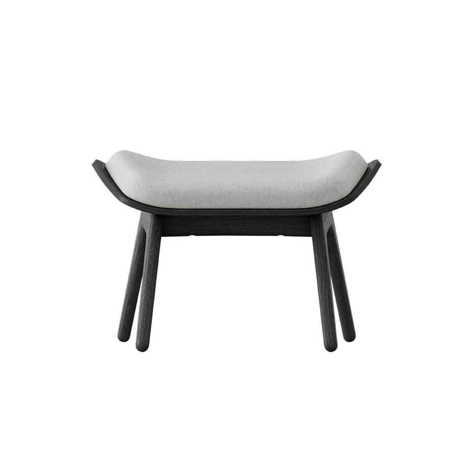 UMAGE The Reader Ottoman, Black Oak
