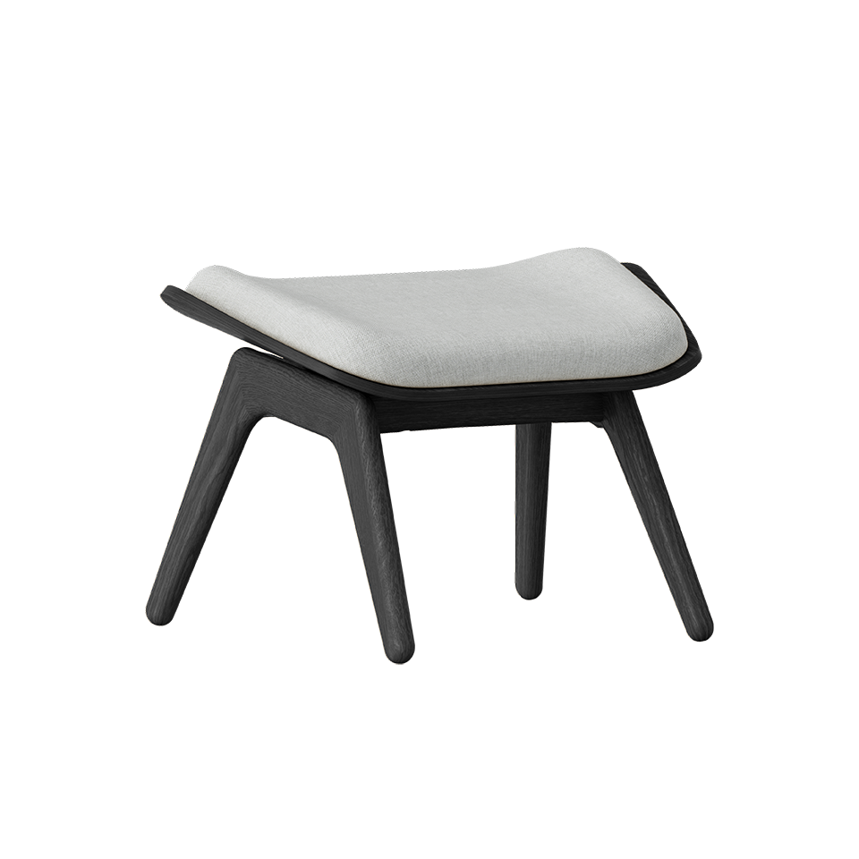 UMAGE The Reader Ottoman, Black Oak