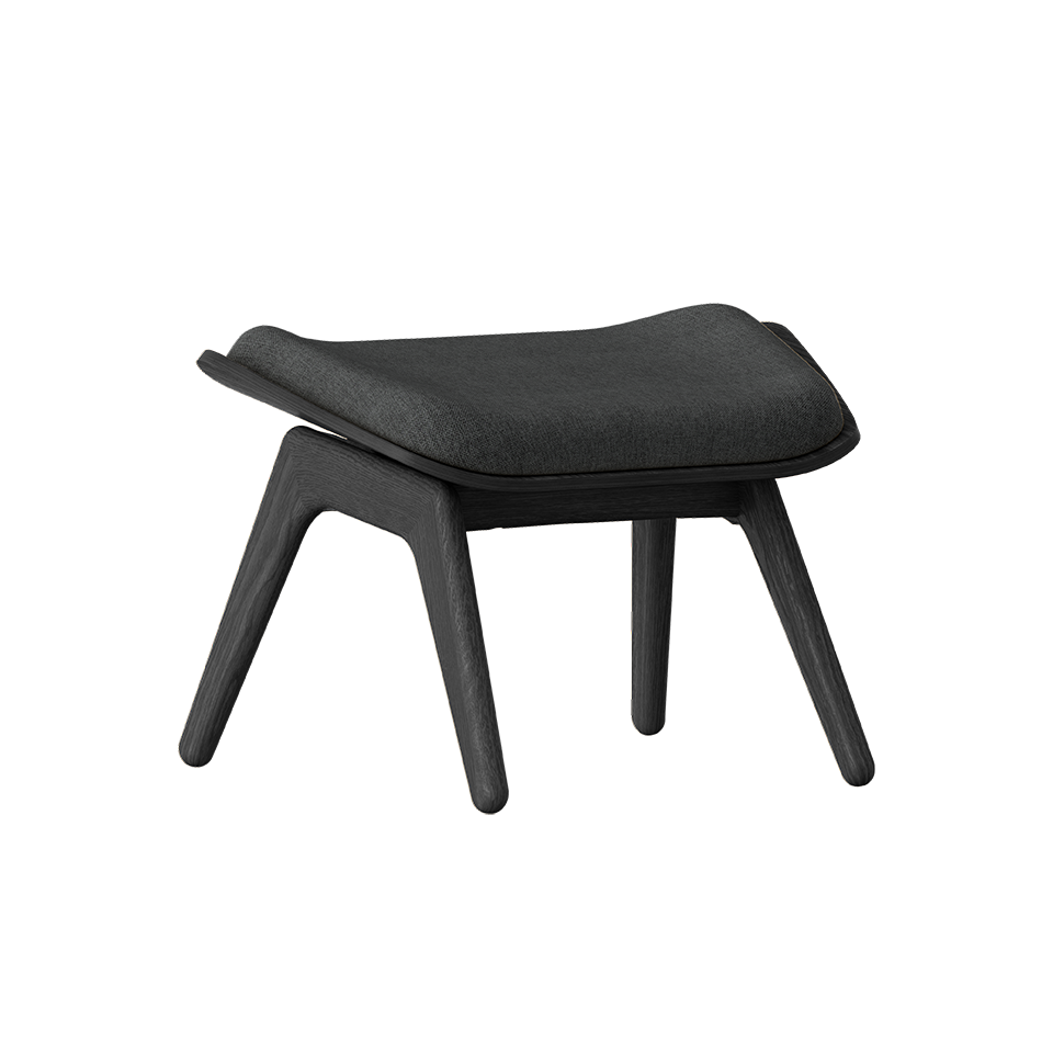 UMAGE The Reader Ottoman, Black Oak