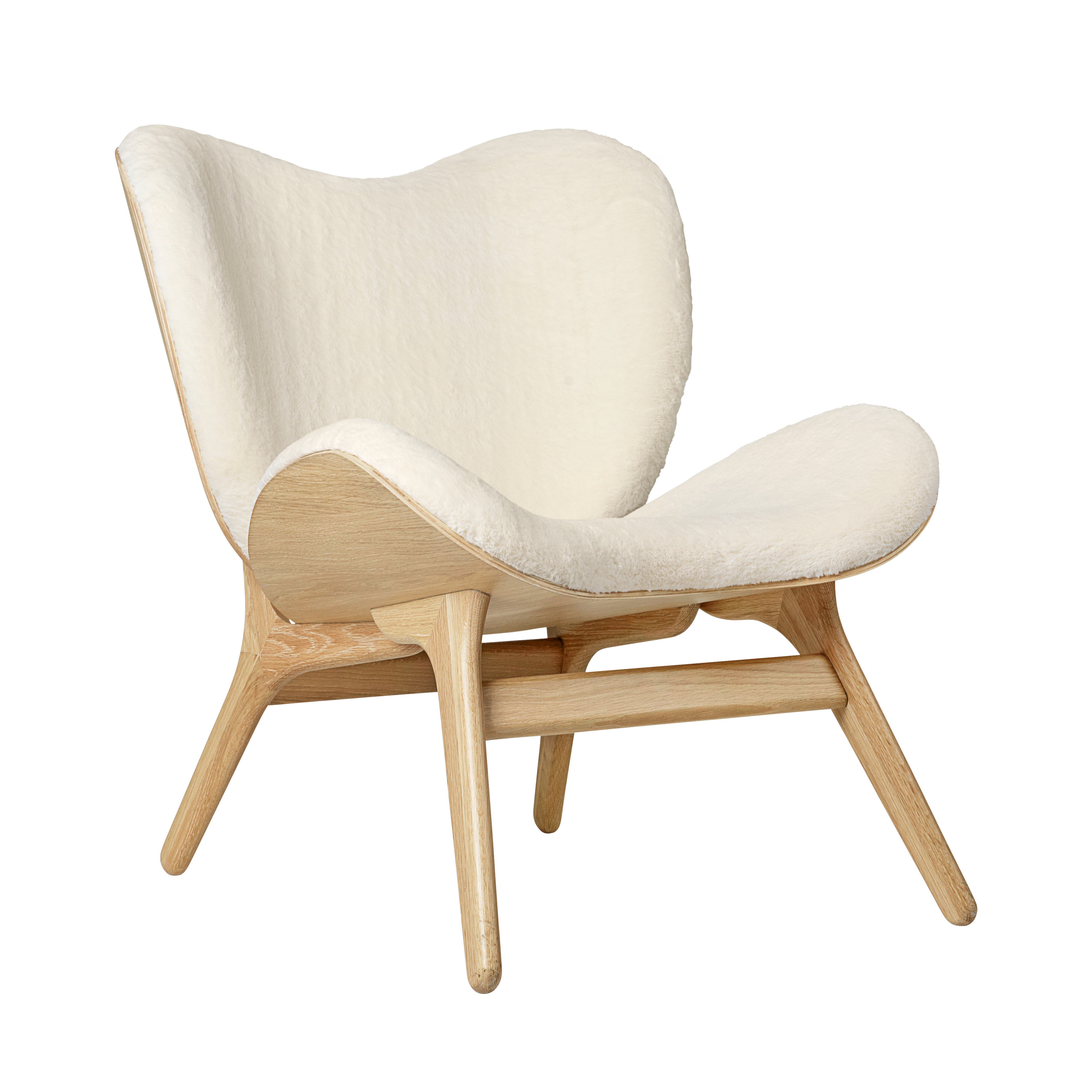 UMAGE A Conversation Piece Lounge Chair, Low, Oak