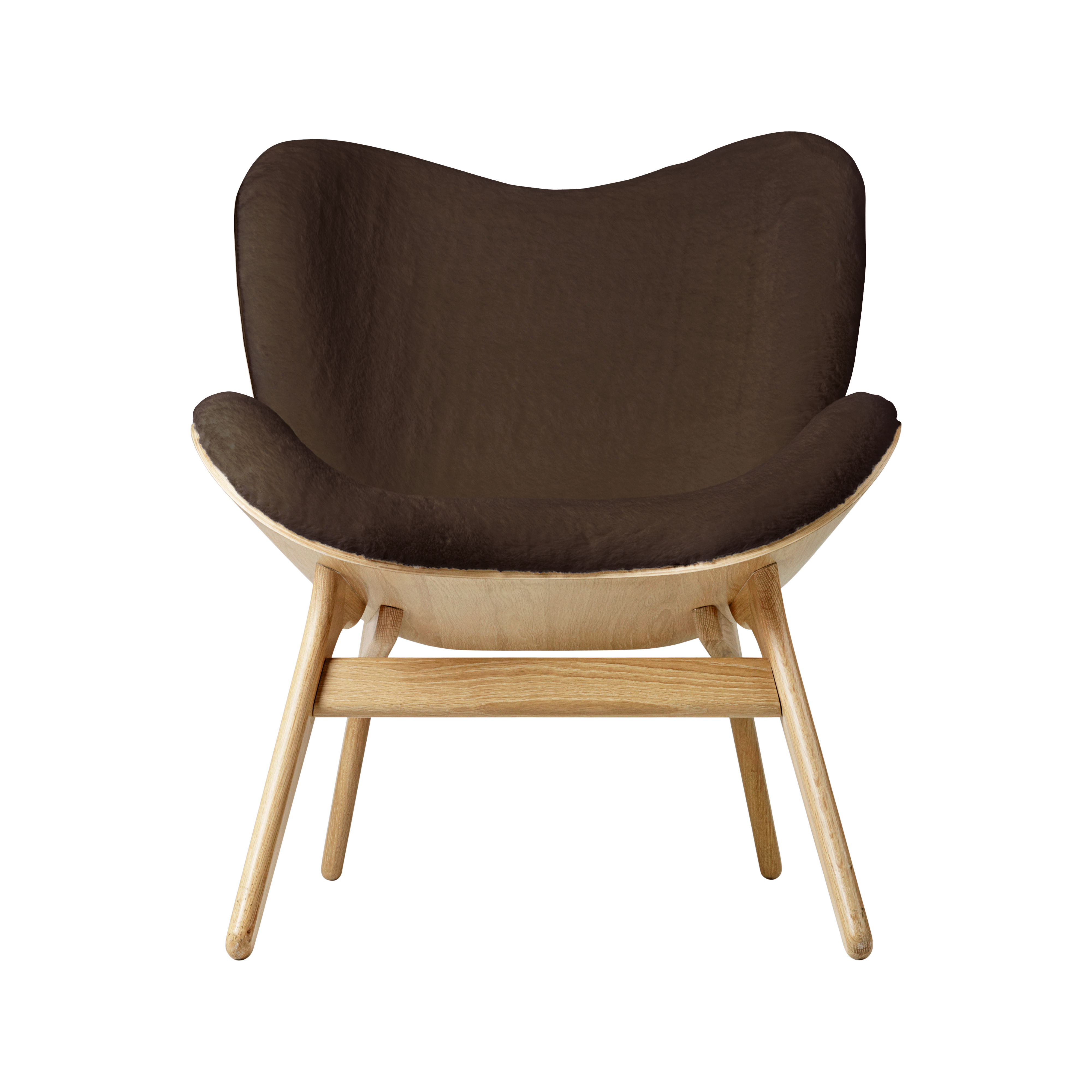 UMAGE A Conversation Piece Lounge Chair, Low, Oak