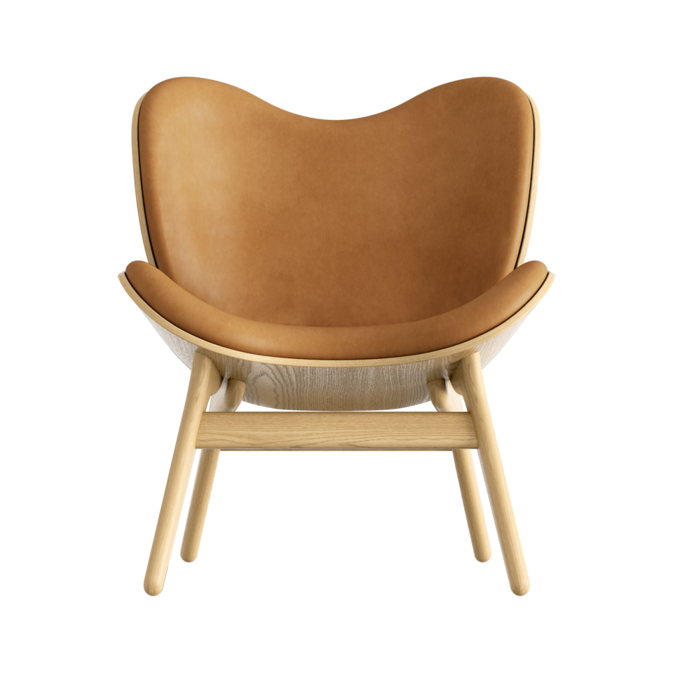 UMAGE A Conversation Piece Lounge Chair, Low, Oak