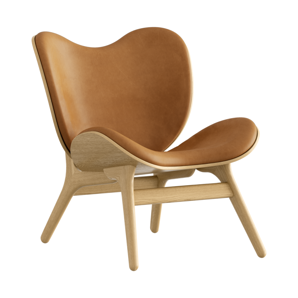 UMAGE A Conversation Piece Lounge Chair, Low, Oak