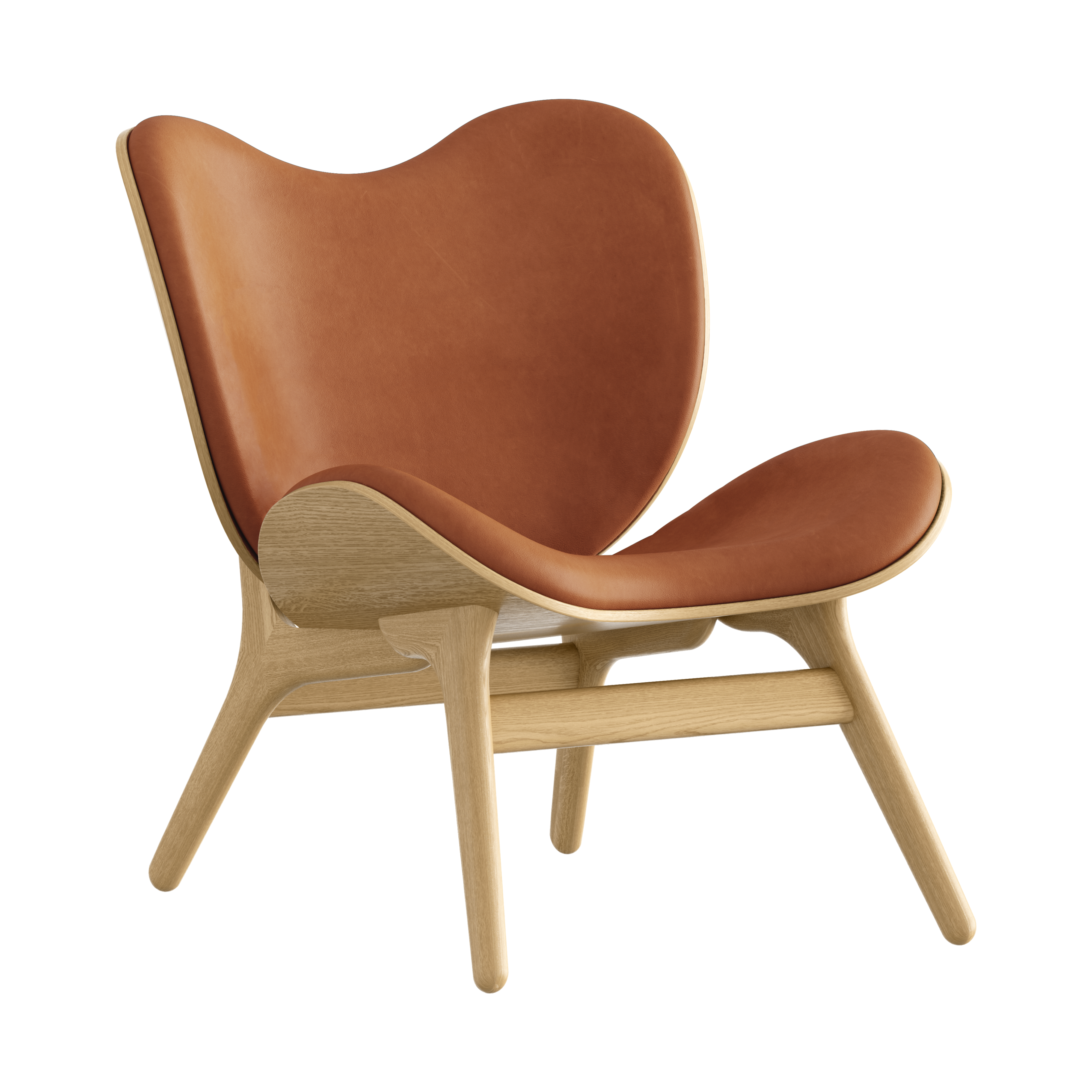 UMAGE A Conversation Piece Lounge Chair, Low, Oak