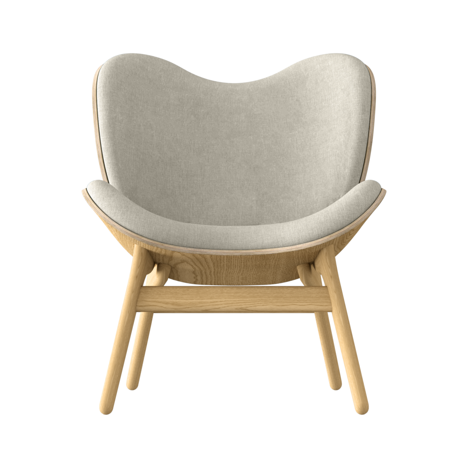UMAGE A Conversation Piece Lounge Chair, Low, Oak