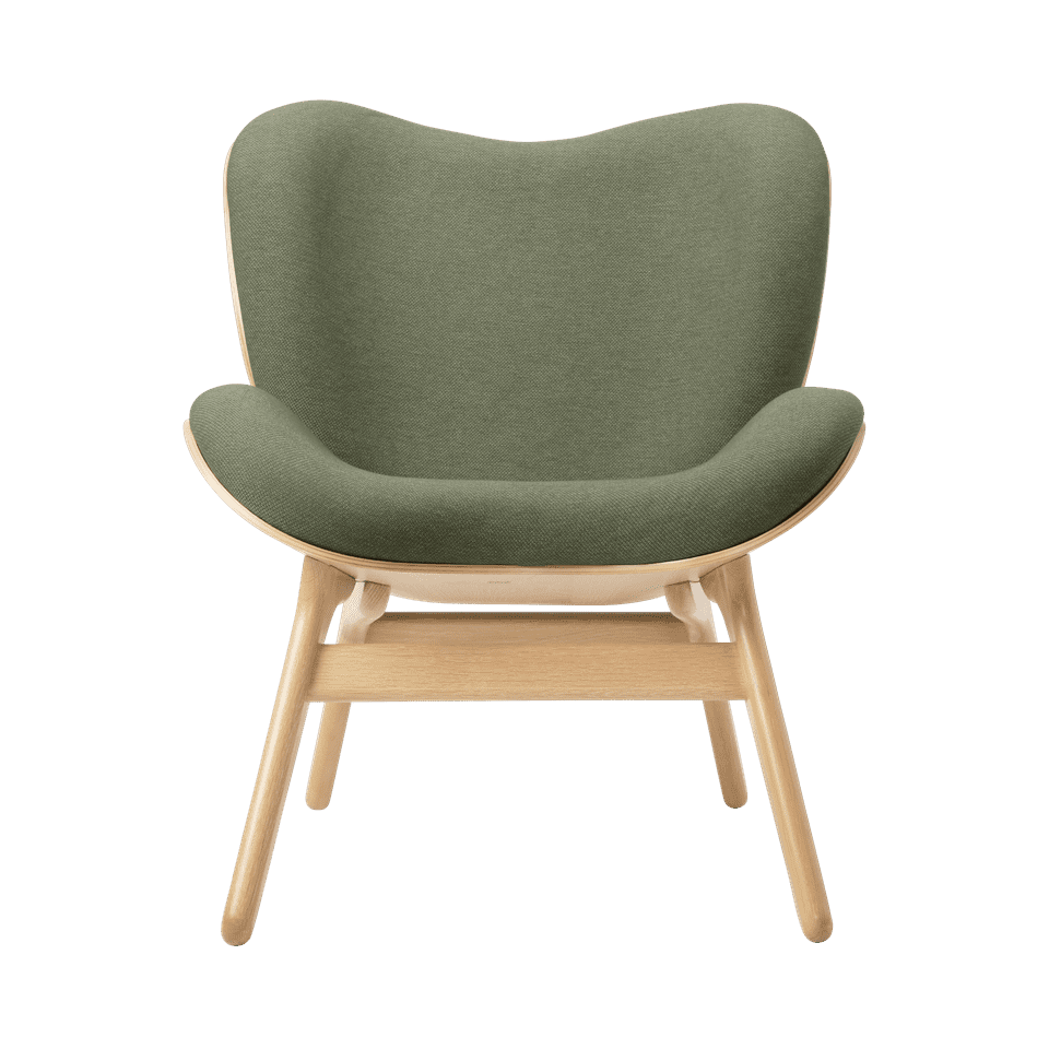 UMAGE A Conversation Piece Lounge Chair, Low, Oak