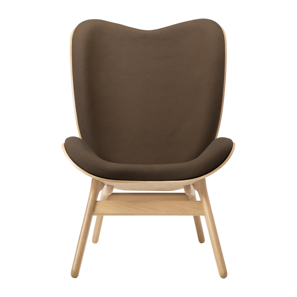 UMAGE A Conversation Piece Lounge Chair, Tall, Oak