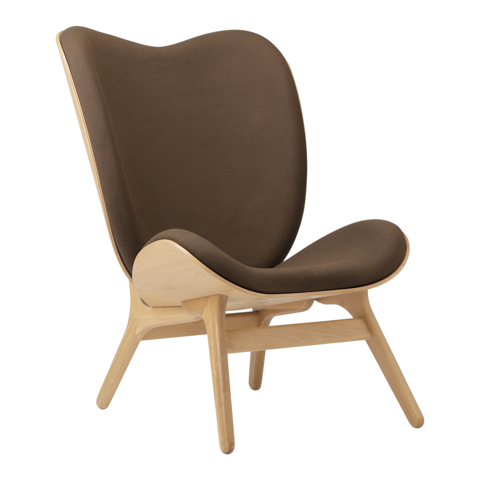 UMAGE A Conversation Piece Lounge Chair, Tall, Oak