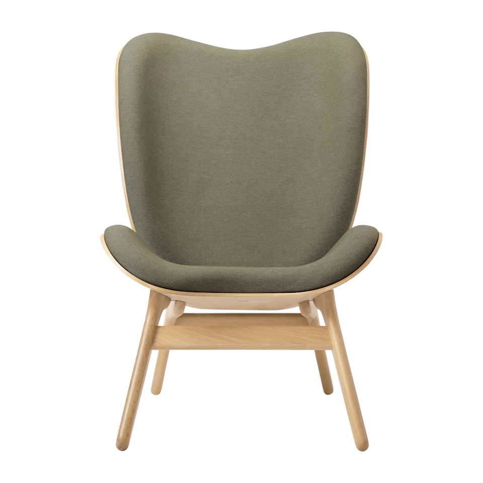 UMAGE A Conversation Piece Lounge Chair, Tall, Oak