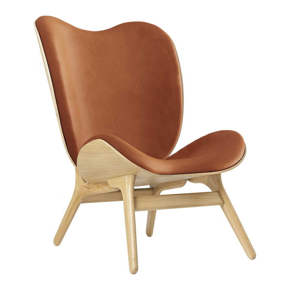 UMAGE A Conversation Piece Lounge Chair, Tall, Oak