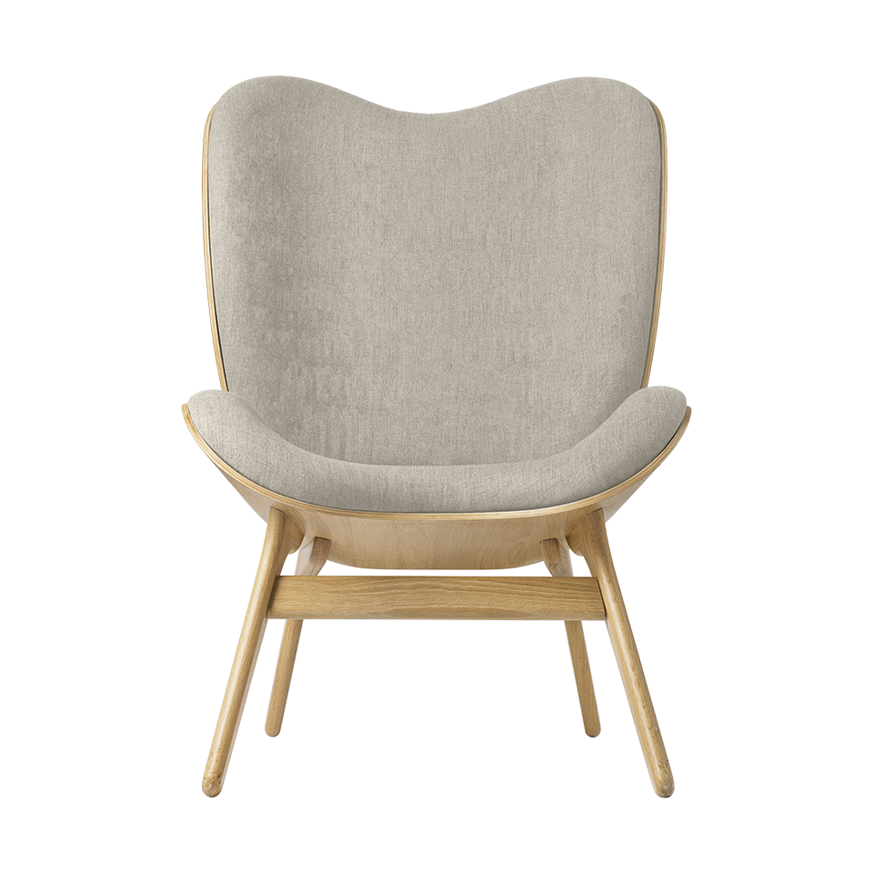 UMAGE A Conversation Piece Lounge Chair, Tall, Oak
