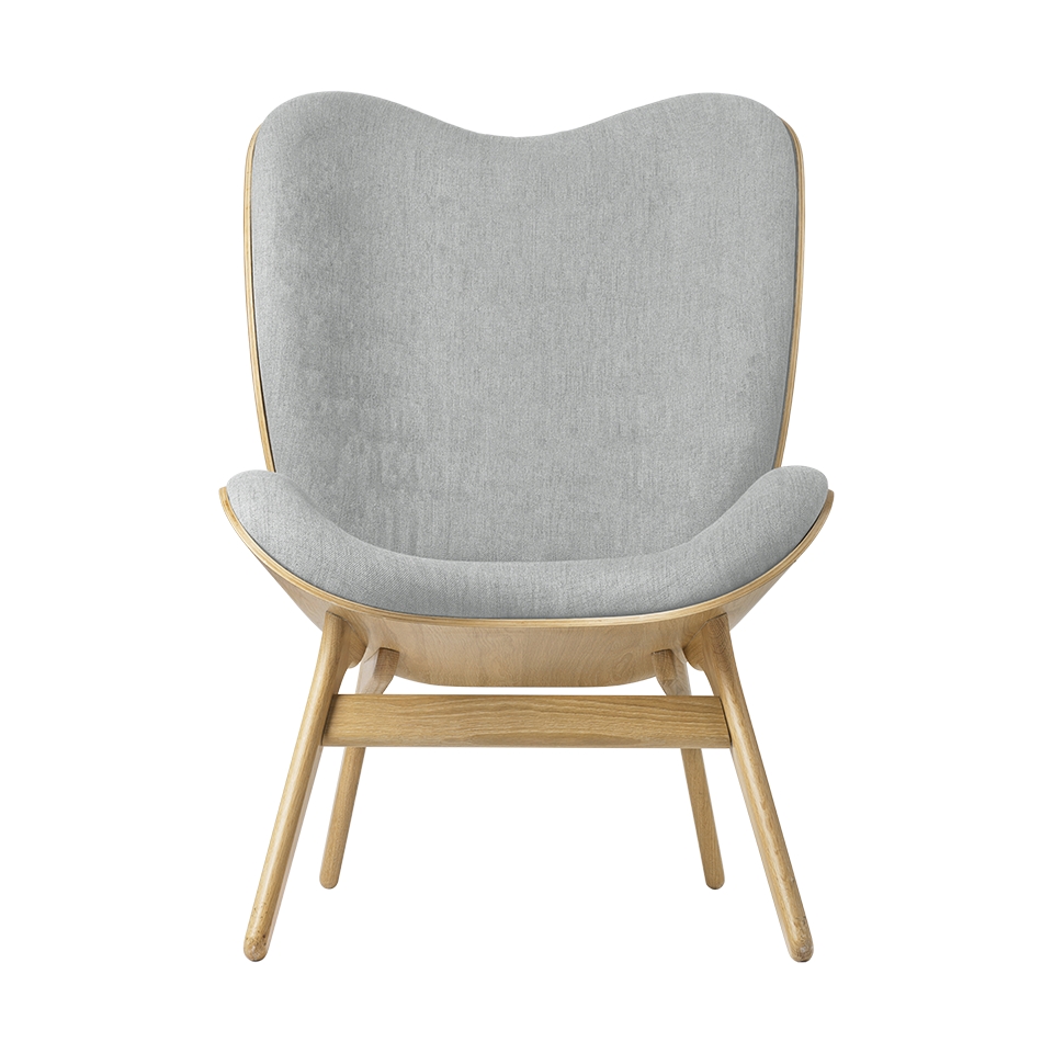 UMAGE A Conversation Piece Lounge Chair, Tall, Oak
