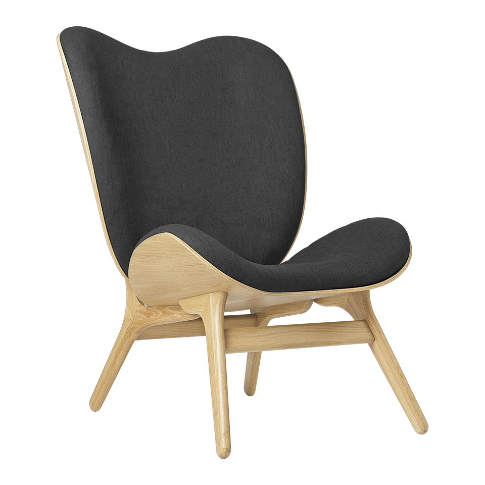 UMAGE A Conversation Piece Lounge Chair, Tall, Oak